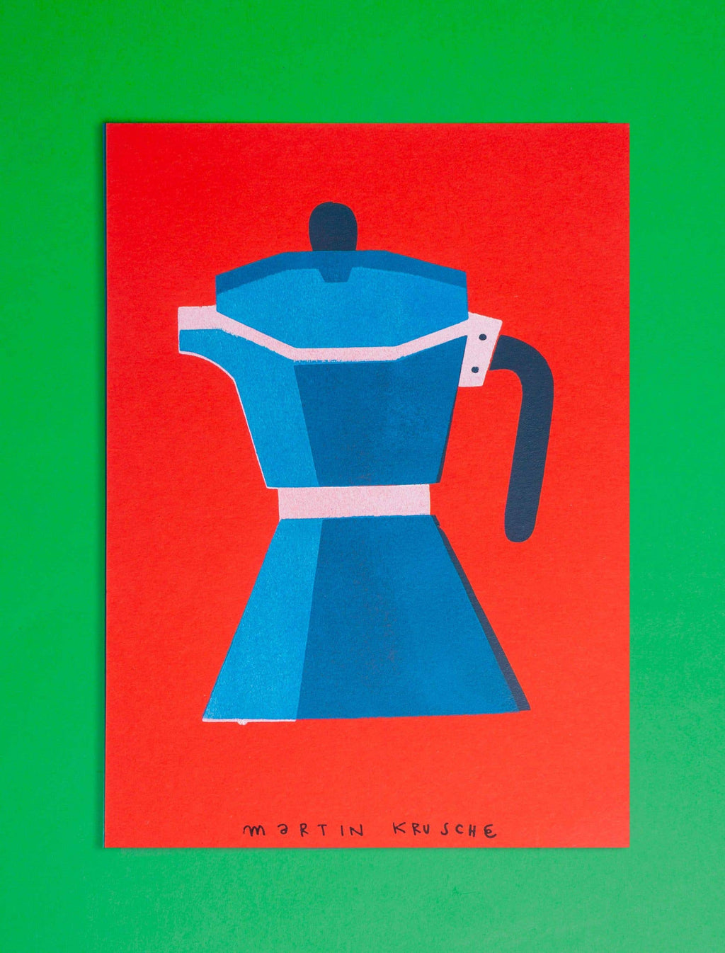 Schablonendruck ESPRESSOKANNE