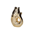 Vase "Fisch" Keramik Gold 25cm