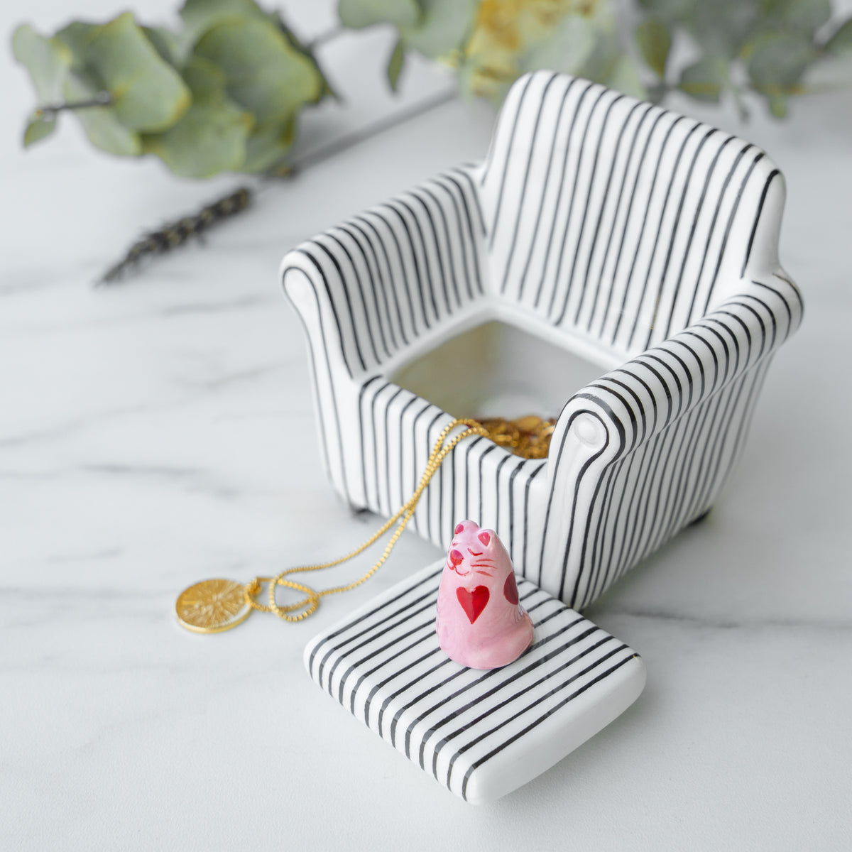 Dose aus Keramik für Schmuck und Schätze
