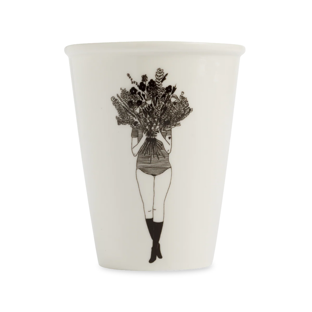 Becher Porzellan verschiedene Motive