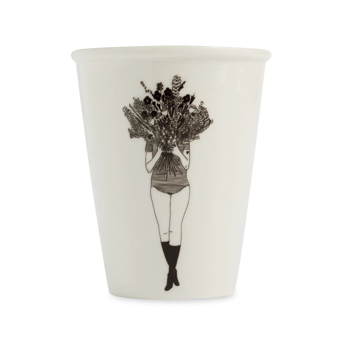 Becher Porzellan verschiedene Motive
