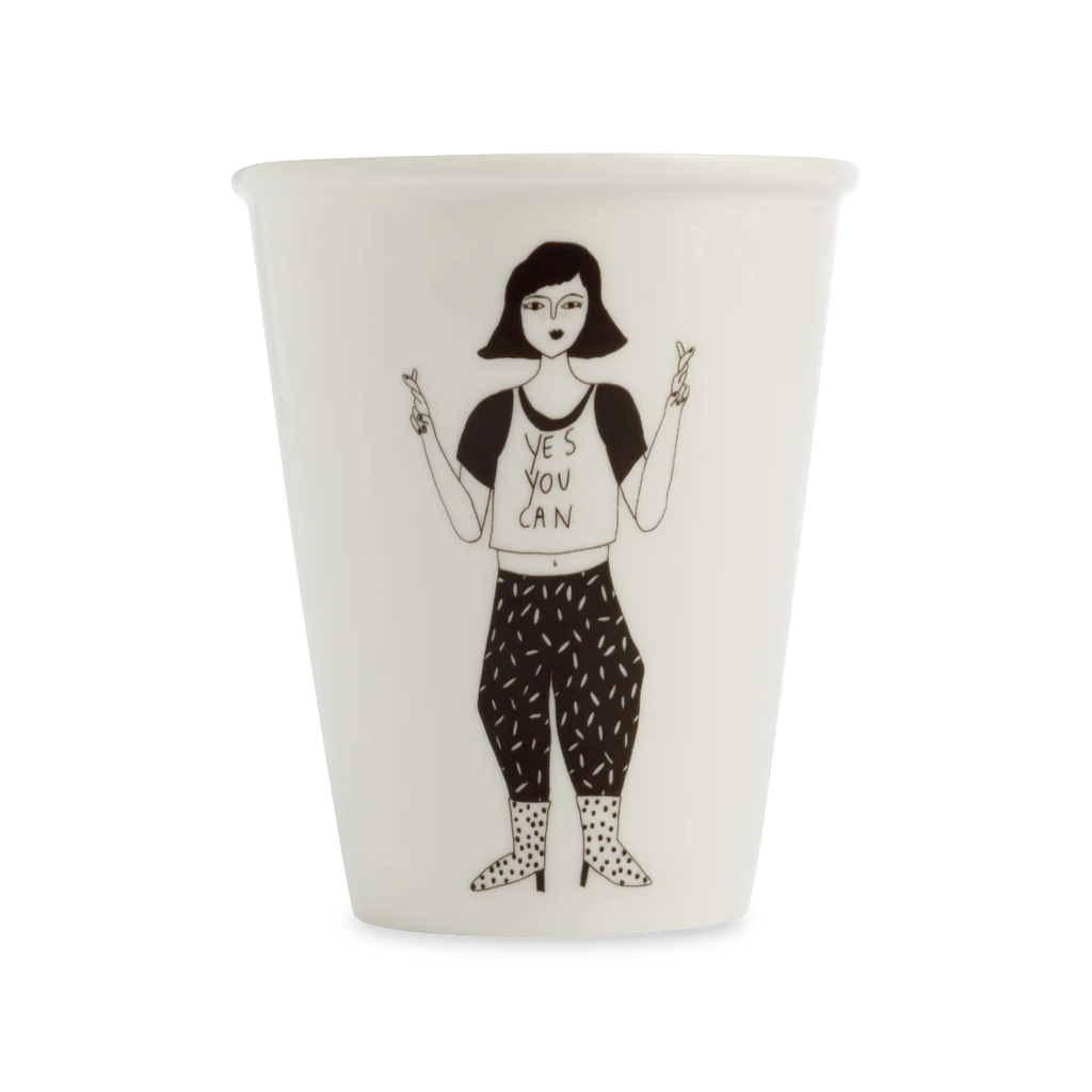 Becher Porzellan verschiedene Motive