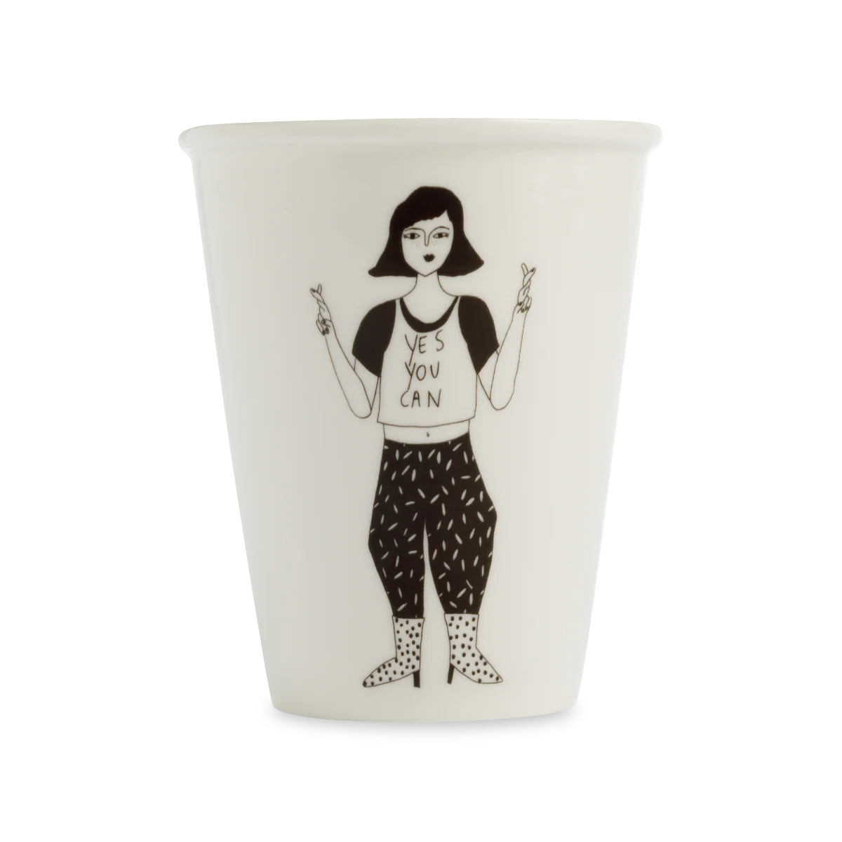 Becher Porzellan verschiedene Motive