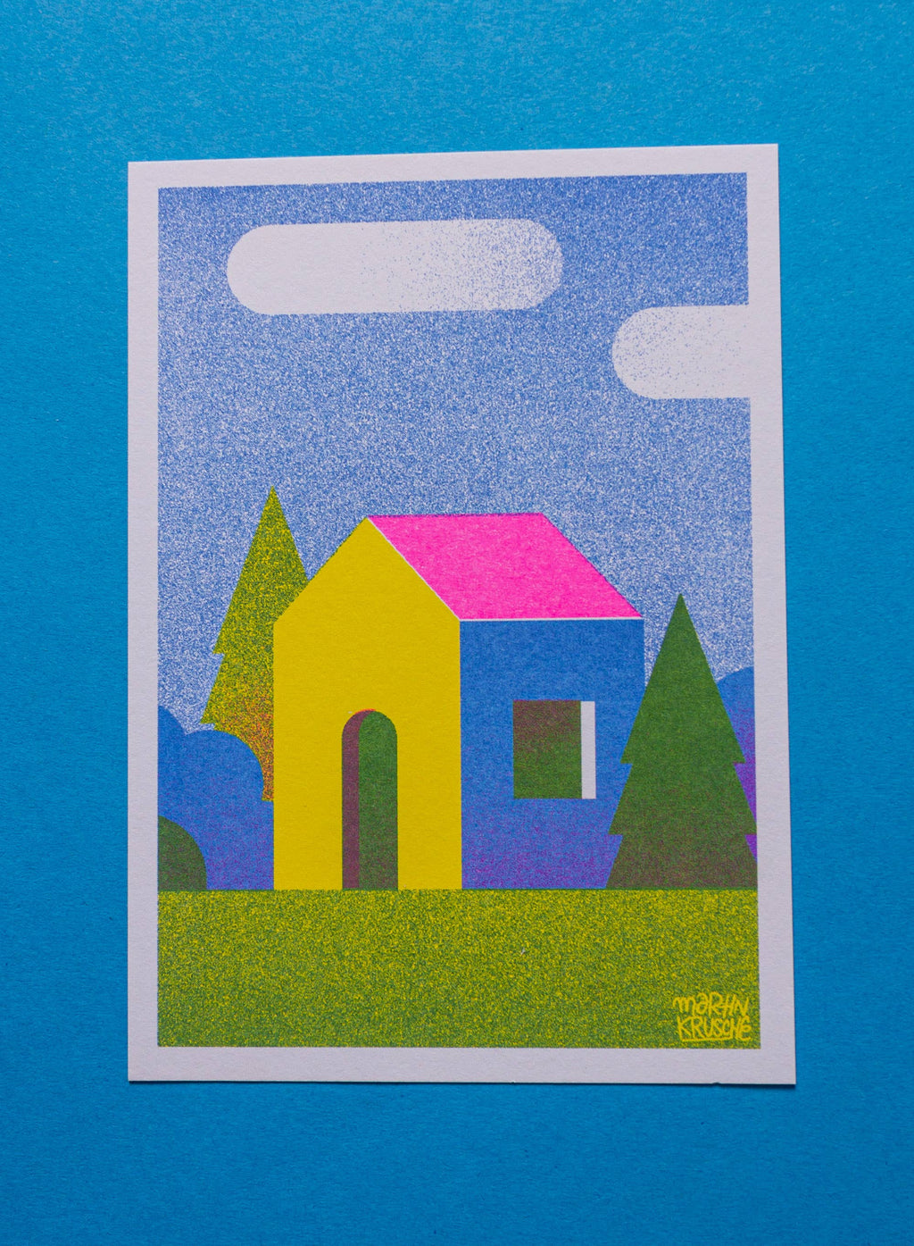 Riso Print - Häuser