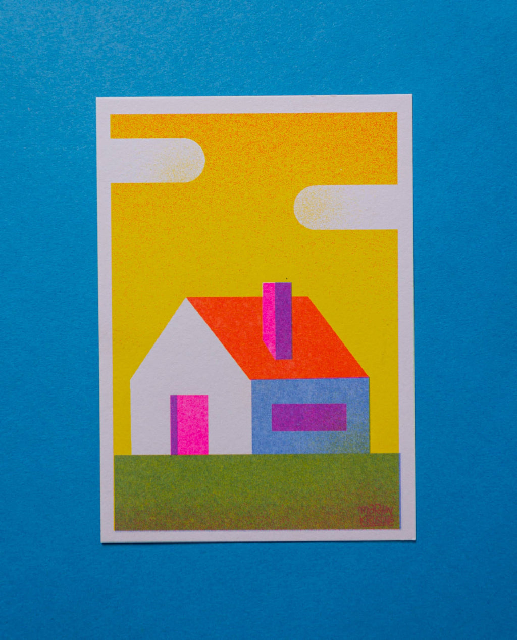 Riso Print - Häuser