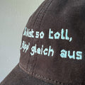 Basecap "Du bist so toll!" - schwarz/hellblau
