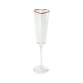 Glas "Herz" - Sekt oder Champagner