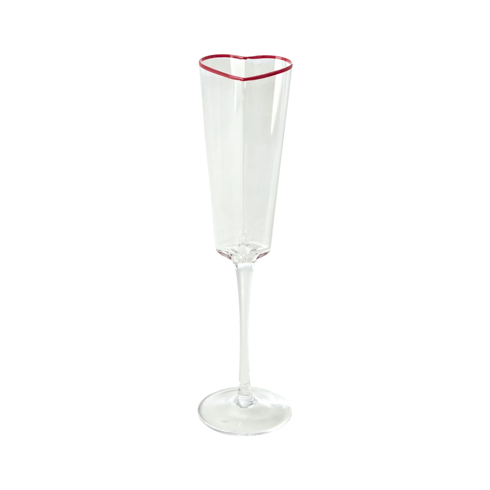 Glas "Herz" - Sekt oder Champagner