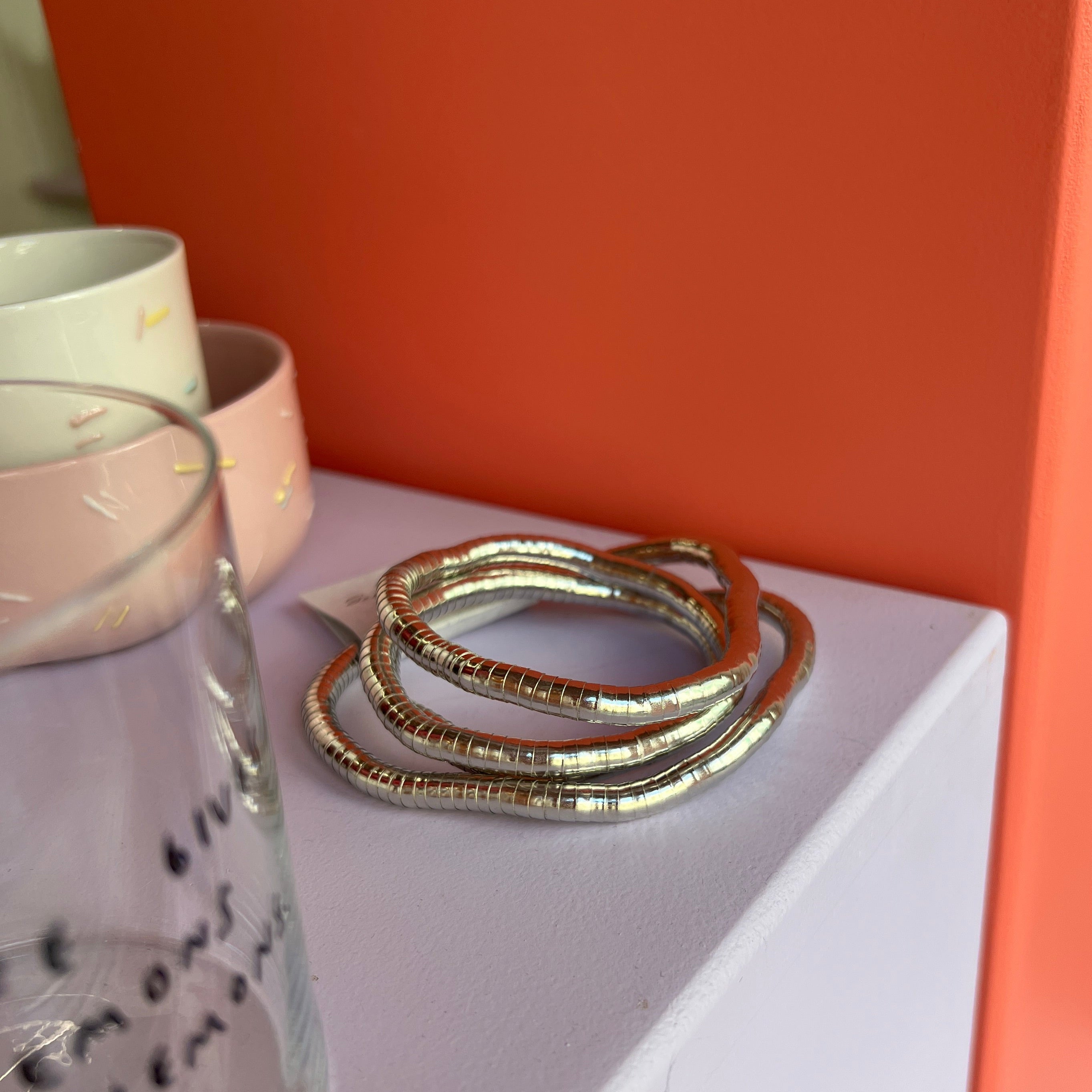 Kette flexibel Silber/Gold