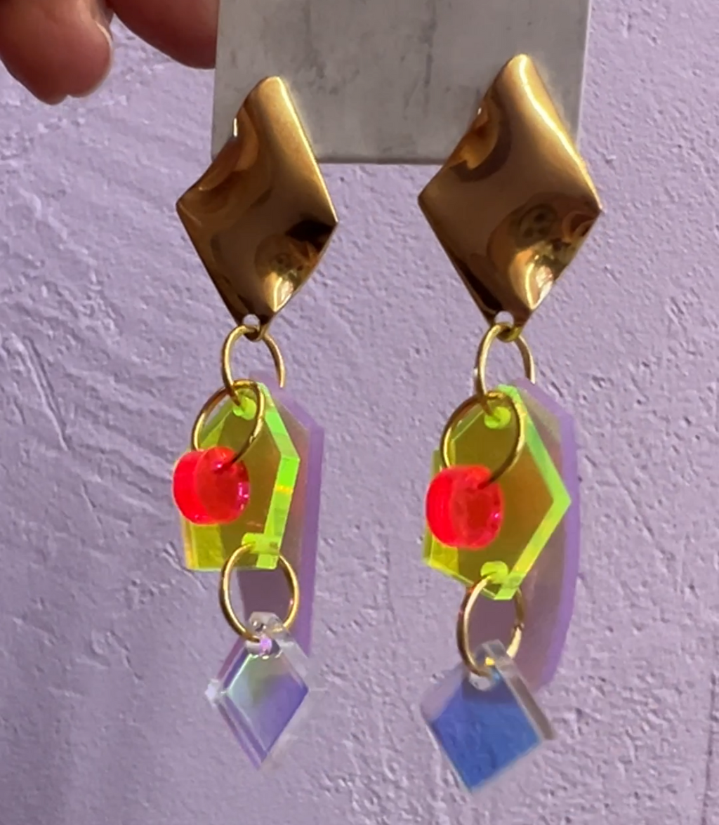 EINZELSTÜCK Ohrhänger Plexiglas 04