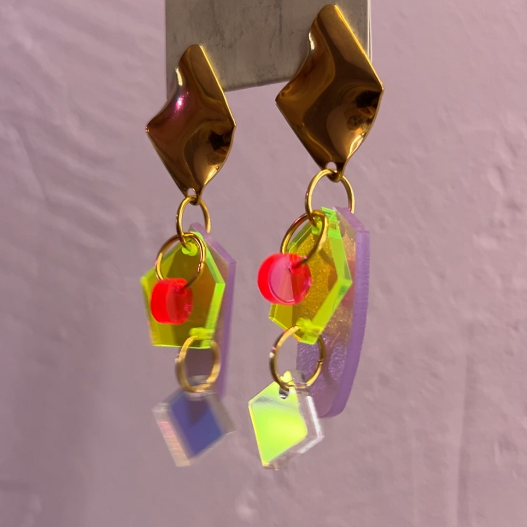 EINZELSTÜCK Ohrhänger Plexiglas 04