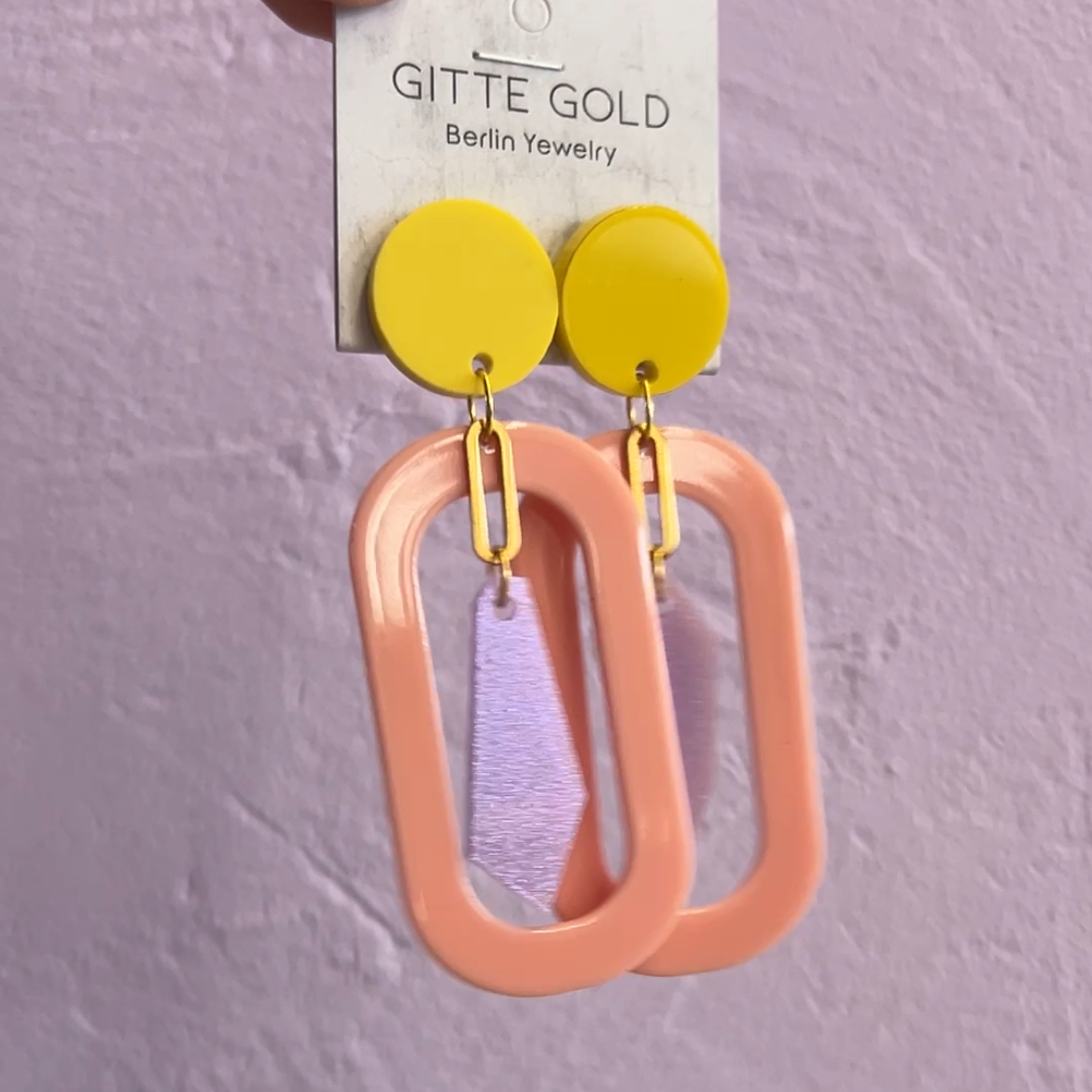 EINZELSTÜCK Ohrhänger Plexiglas 08