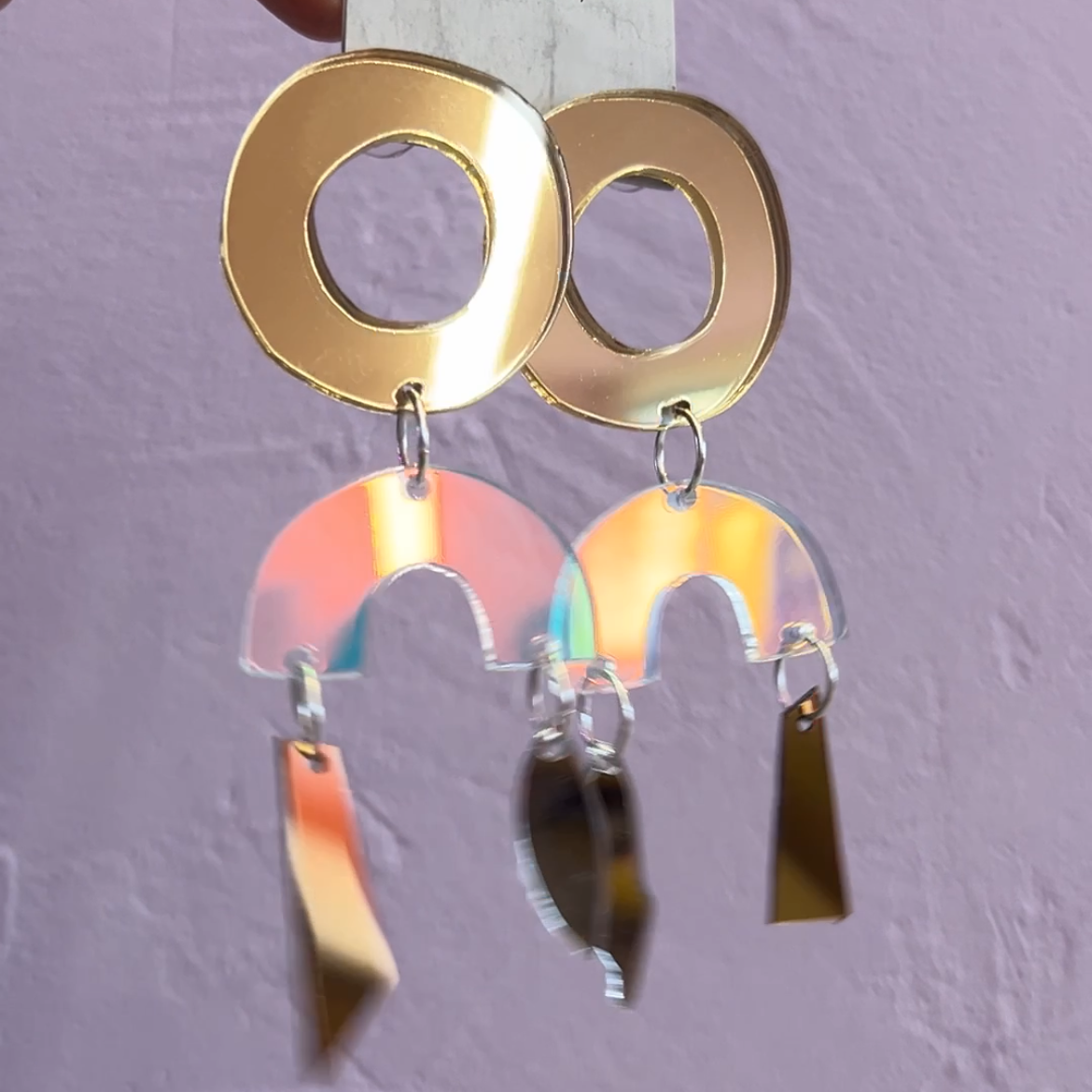 EINZELSTÜCK Ohrhänger Plexiglas 03