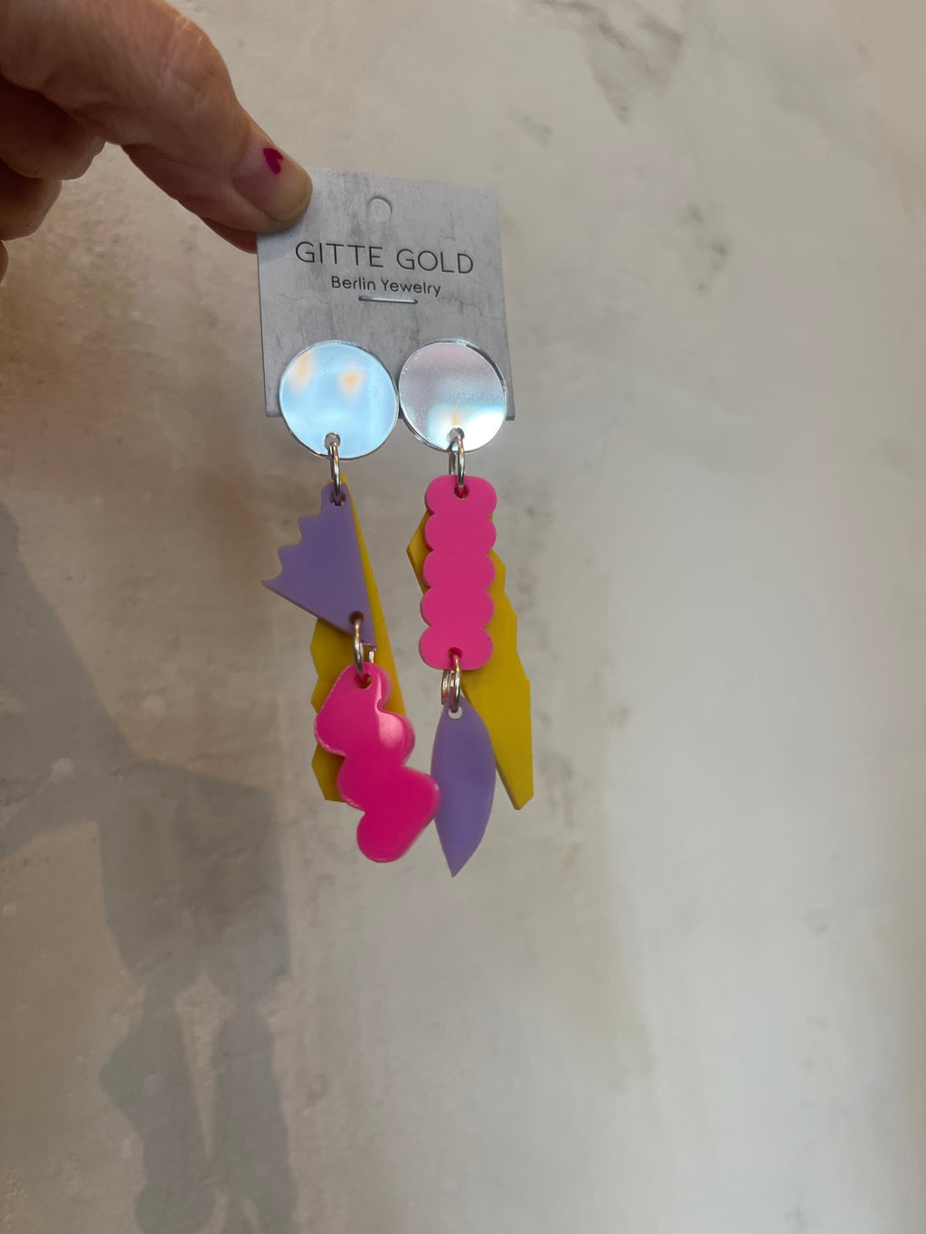 EINZELSTÜCK Ohrhänger Plexiglas 05