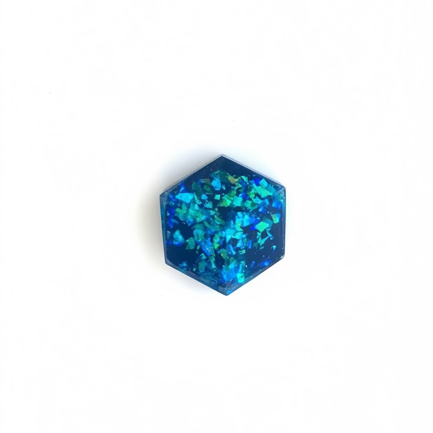 Kette Cube "Ocean" Blau-Grün small