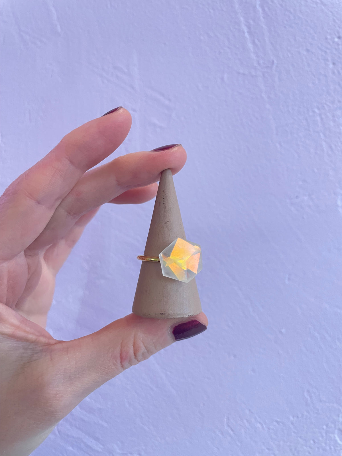 EINZELSTÜCK Ring Cube feste Schiene midi 01