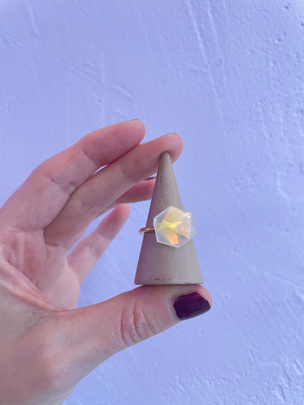 EINZELSTÜCK Ring Cube feste Schiene midi 01