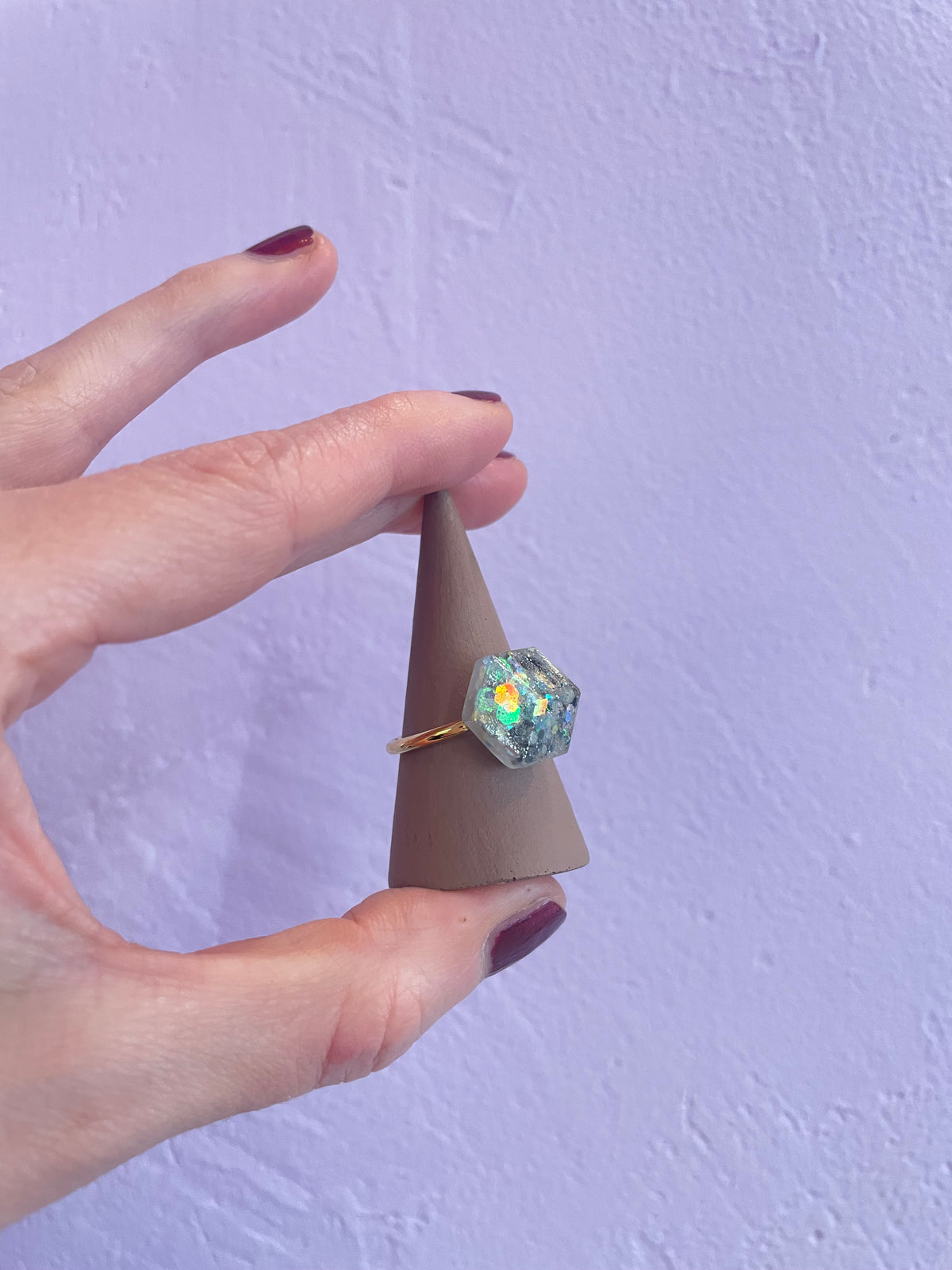 EINZELSTÜCK Ring Cube feste Schiene midi 02