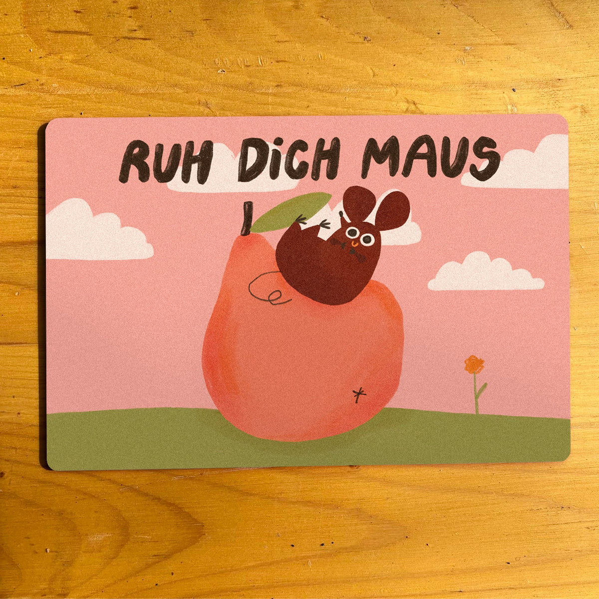 Tierische Frühstücksbrettchen Birkenholz