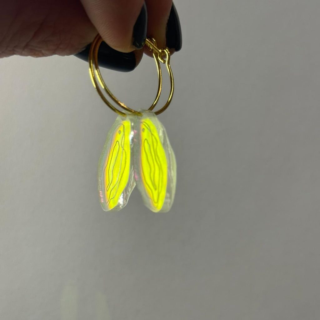 Ohrhänger „Vulva“ Regenbogen