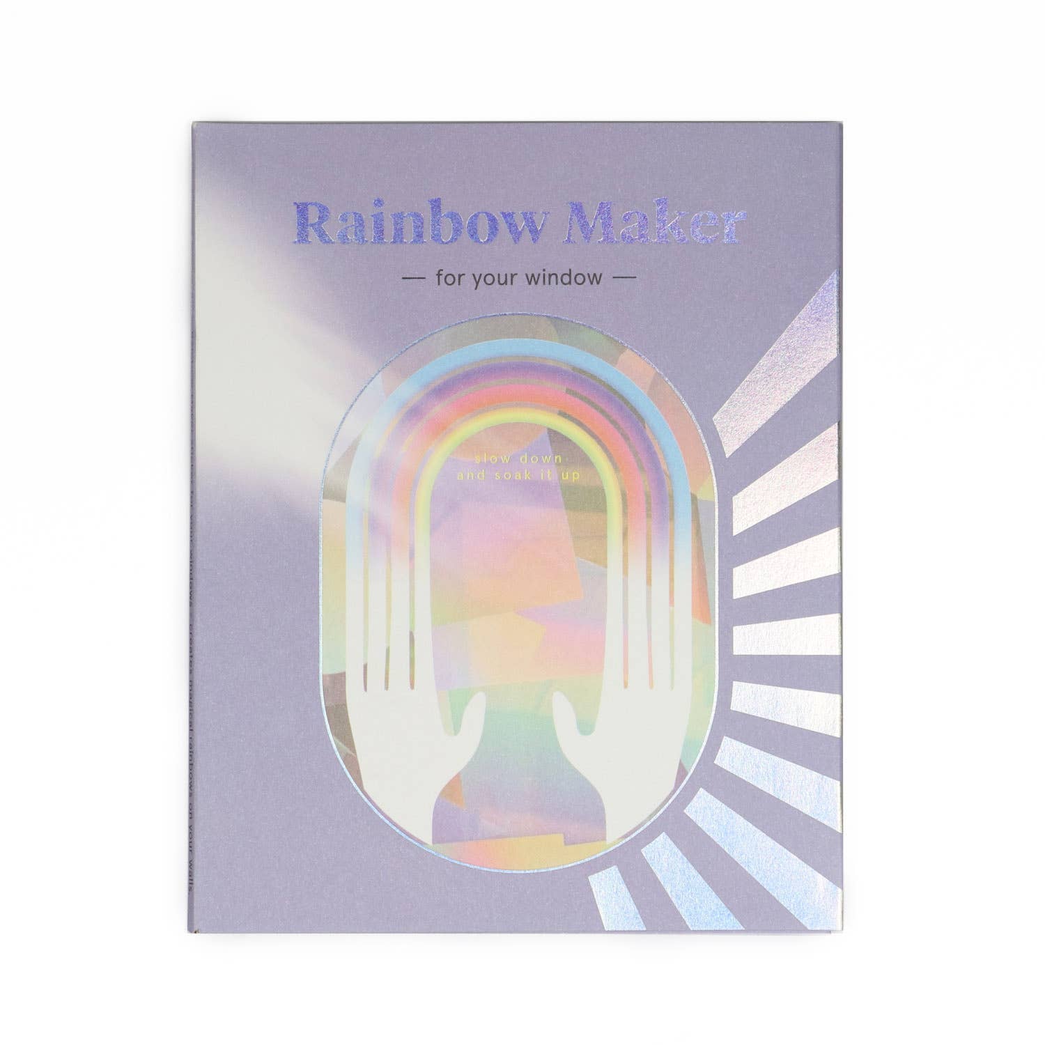 Regenbogen Aufkleber - Slow down and soak it up