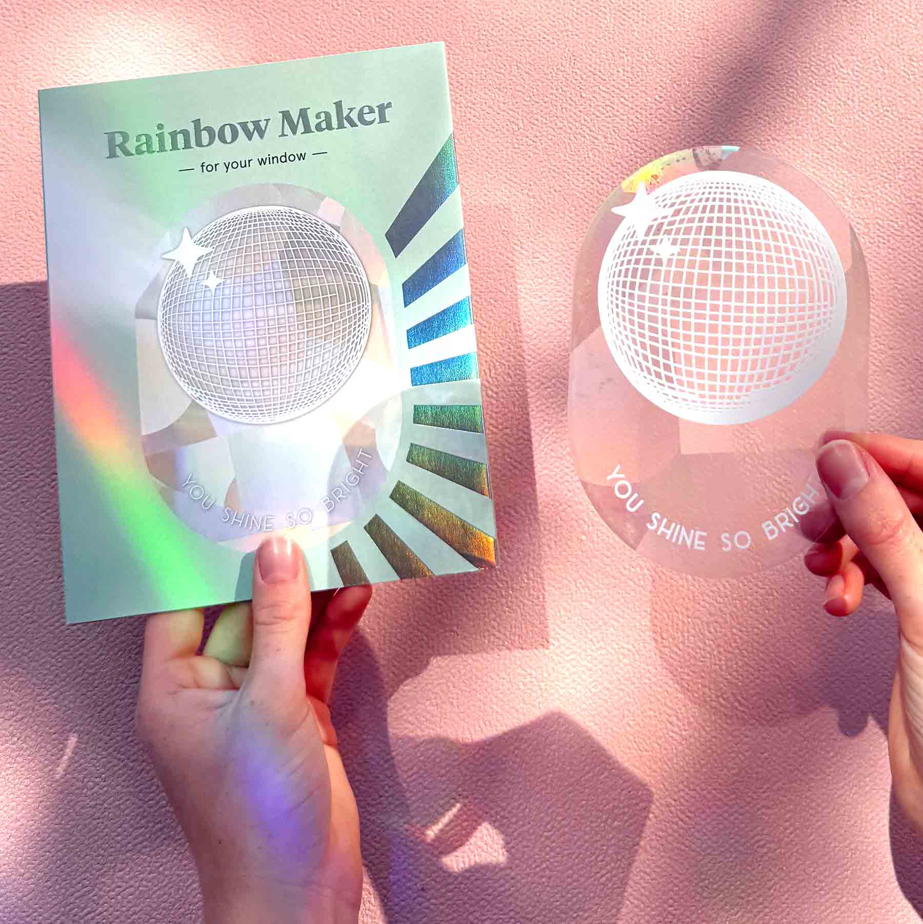 Regenbogen Aufkleber – You shine so bright