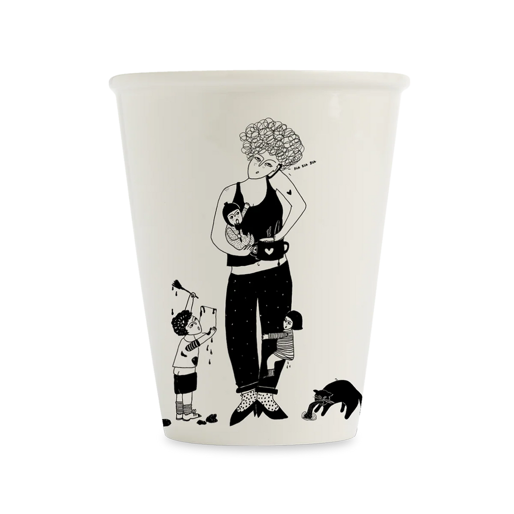 Becher Porzellan verschiedene Motive