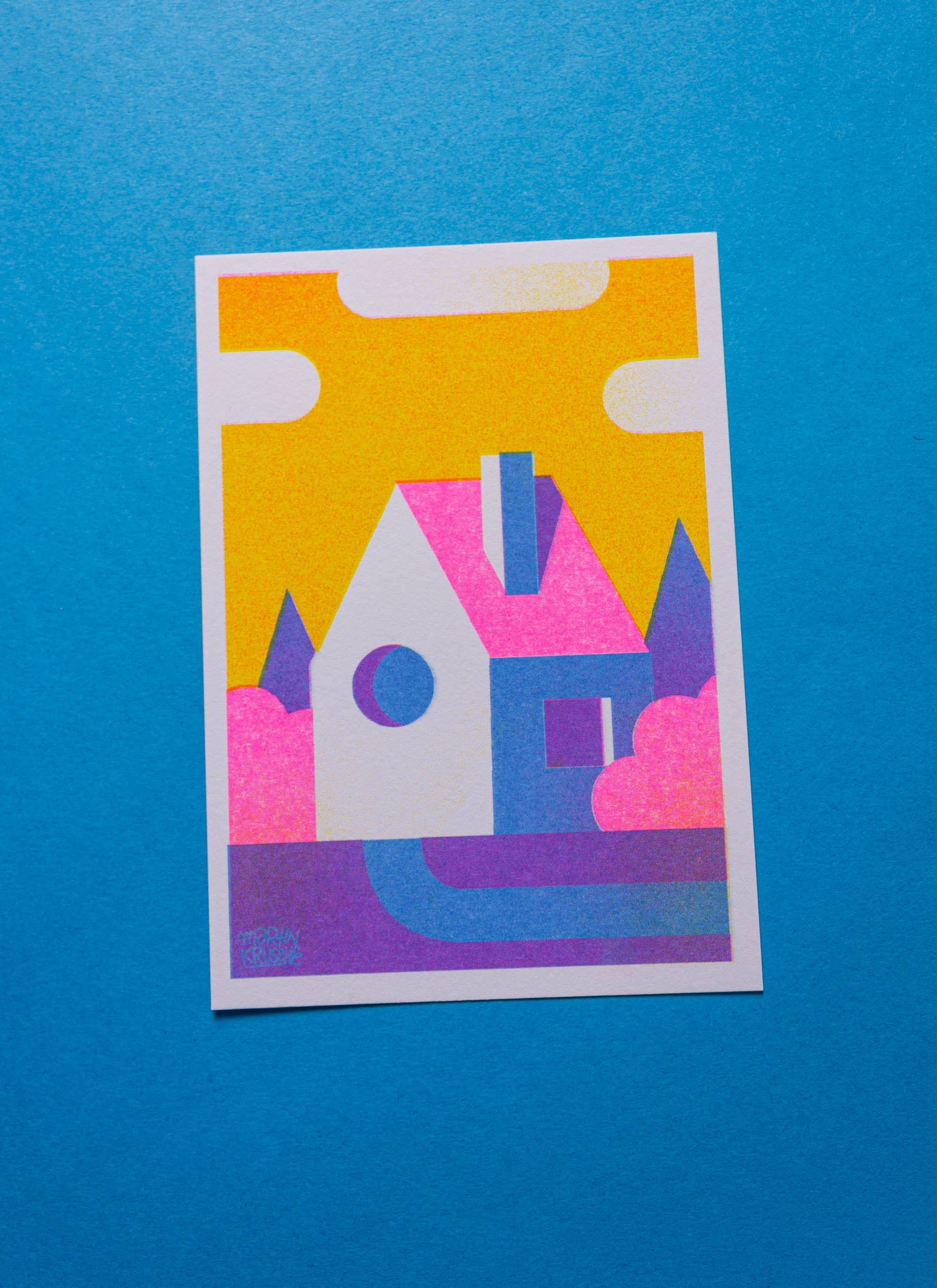 Riso Print - Häuser