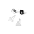 Ohrstecker Dreieck Silber