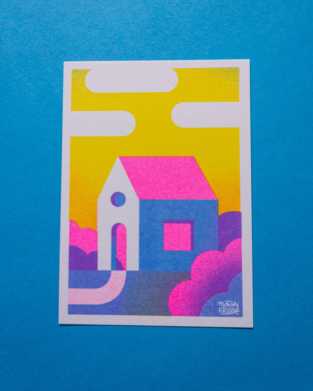Riso Print - Häuser