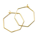 Kreole eckig "Heptagon" Gold