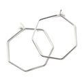 Kreole eckig "Heptagon" Silber