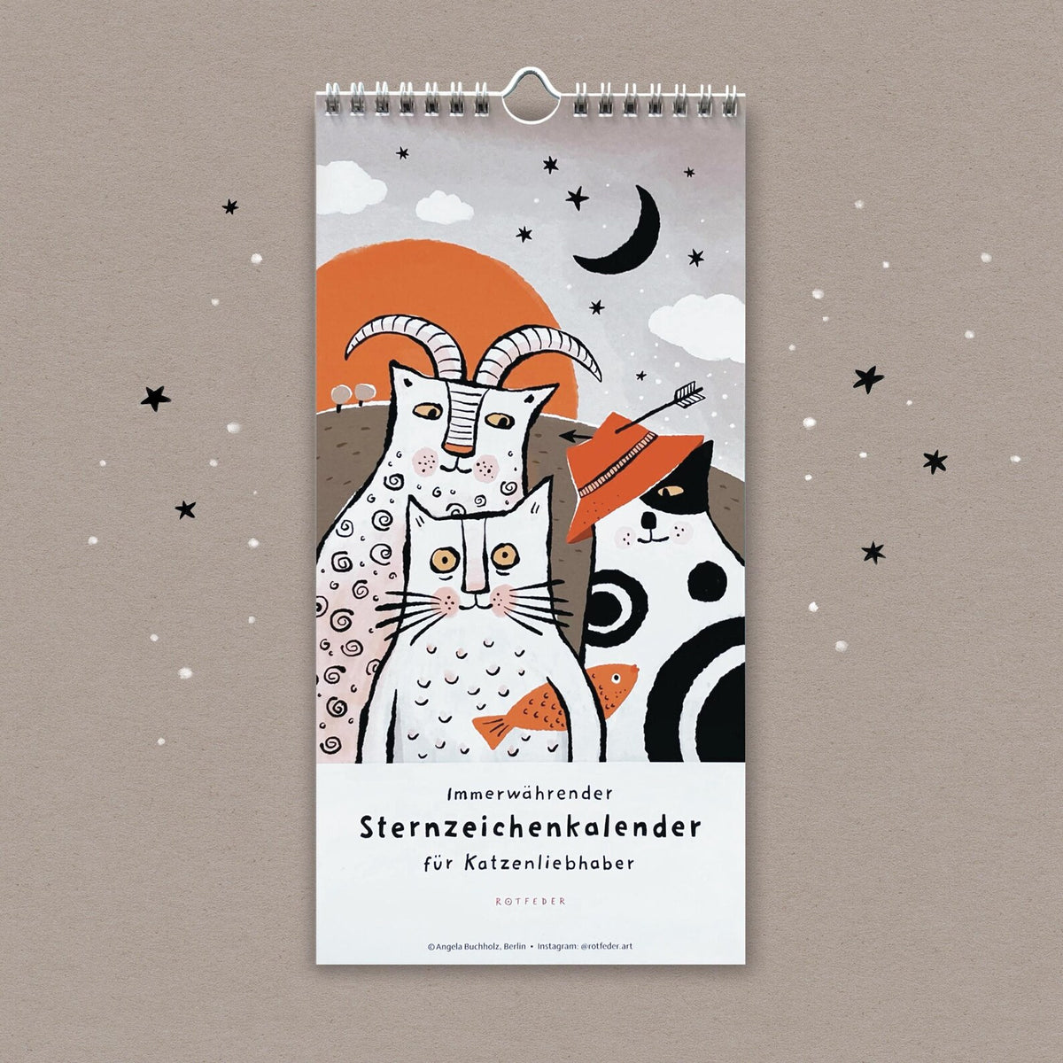 Sternzeichenkalender für Katzenliebhaber*innen