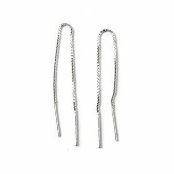 Ohrhänger Kette Silber 10cm