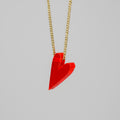 Kette "Herz" Plexiglas Rot
