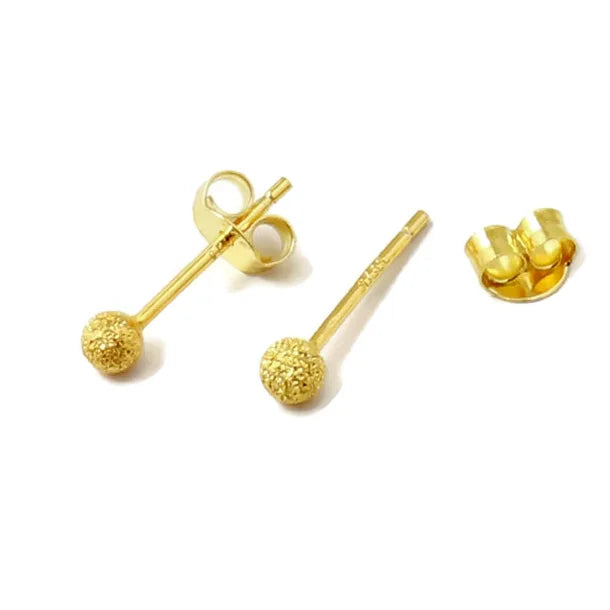 Ohrstecker "Sternenstaub" Kugel Gold