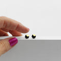 Ohrstecker Cube "Ambivalenz" Schwarz/Gold mini