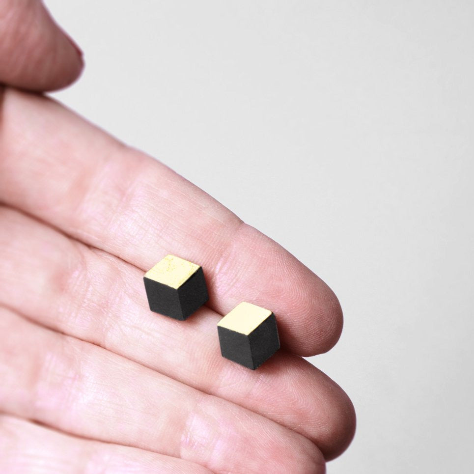 Ohrstecker Cube "Ambivalenz" Farbe wählbar small