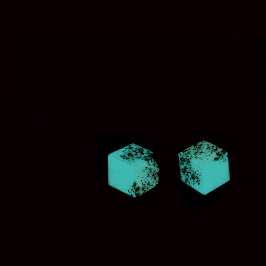 Ohrhänger Halbmond Cube "Unikum" Glow small