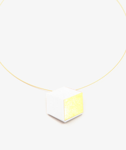 Kette Cube Wire "Ambivalenz" Weiß