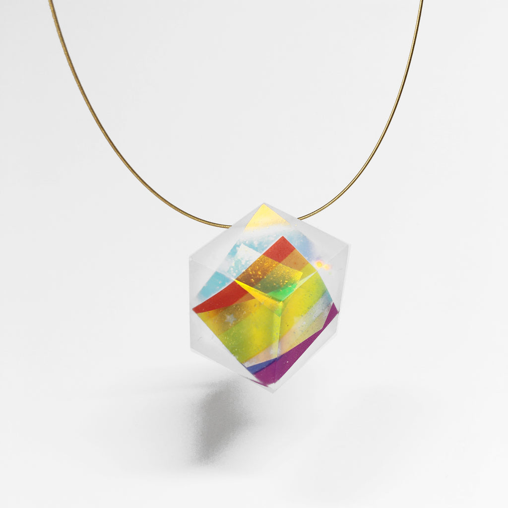 Kette Cube Wire "Pride" Gold