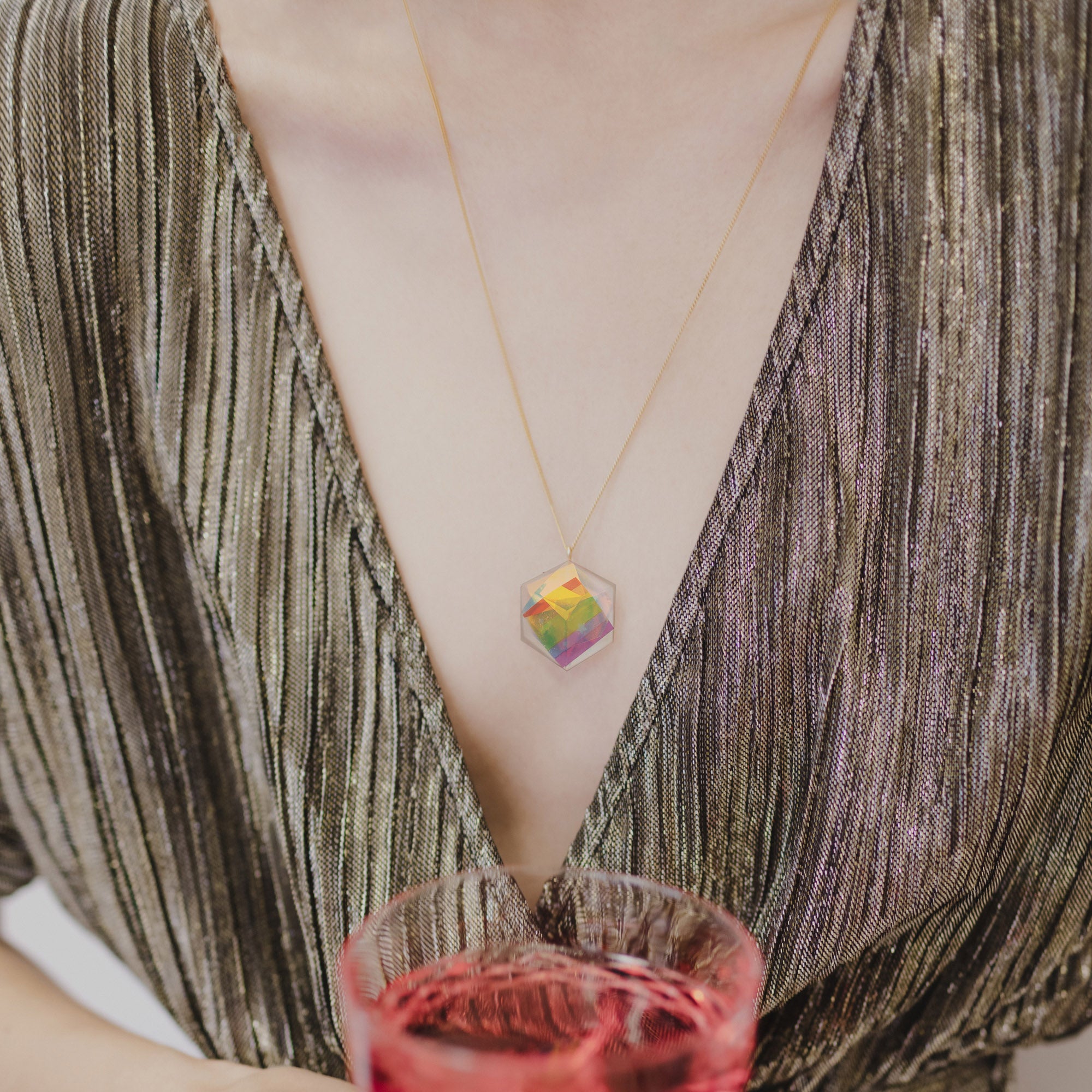 Kette lang Cube "BIG Pride" Gold