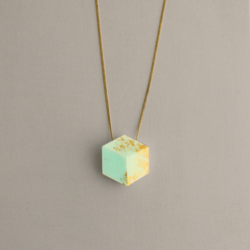 Kette lang Cube "Unikum" Glow/Gold