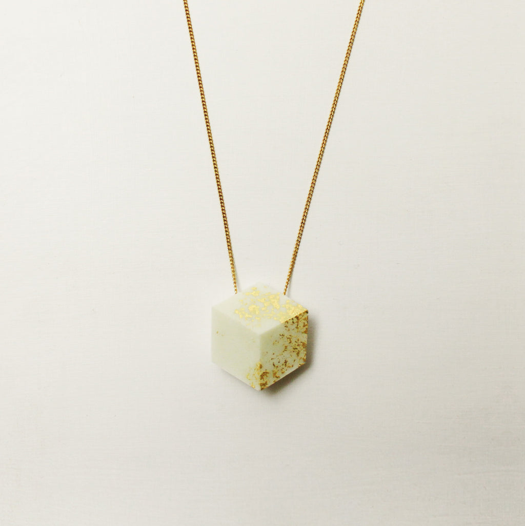 Kette lang Cube "Unikum" Glow/Gold