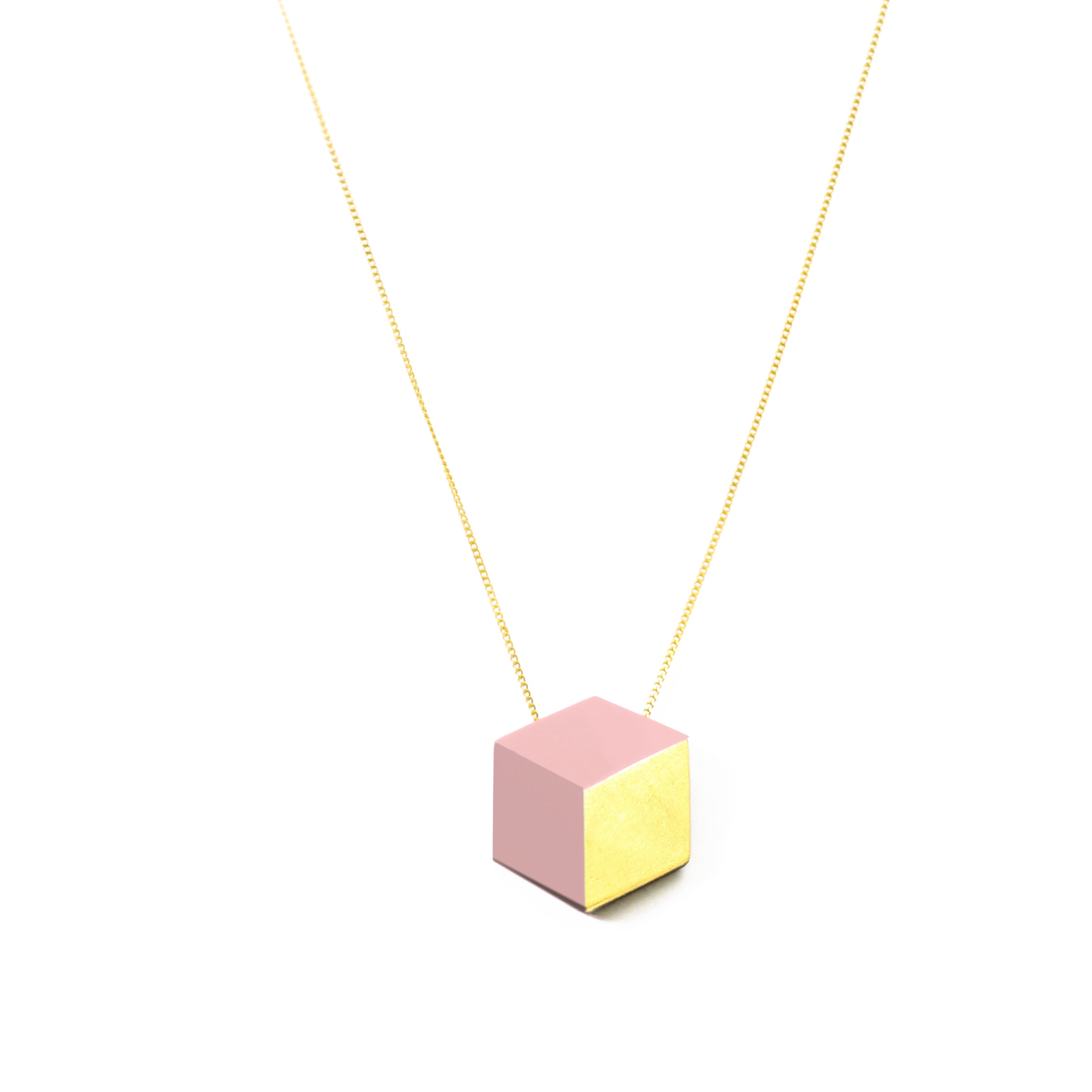 Kette lang Cube "Ambivalenz" Rosa