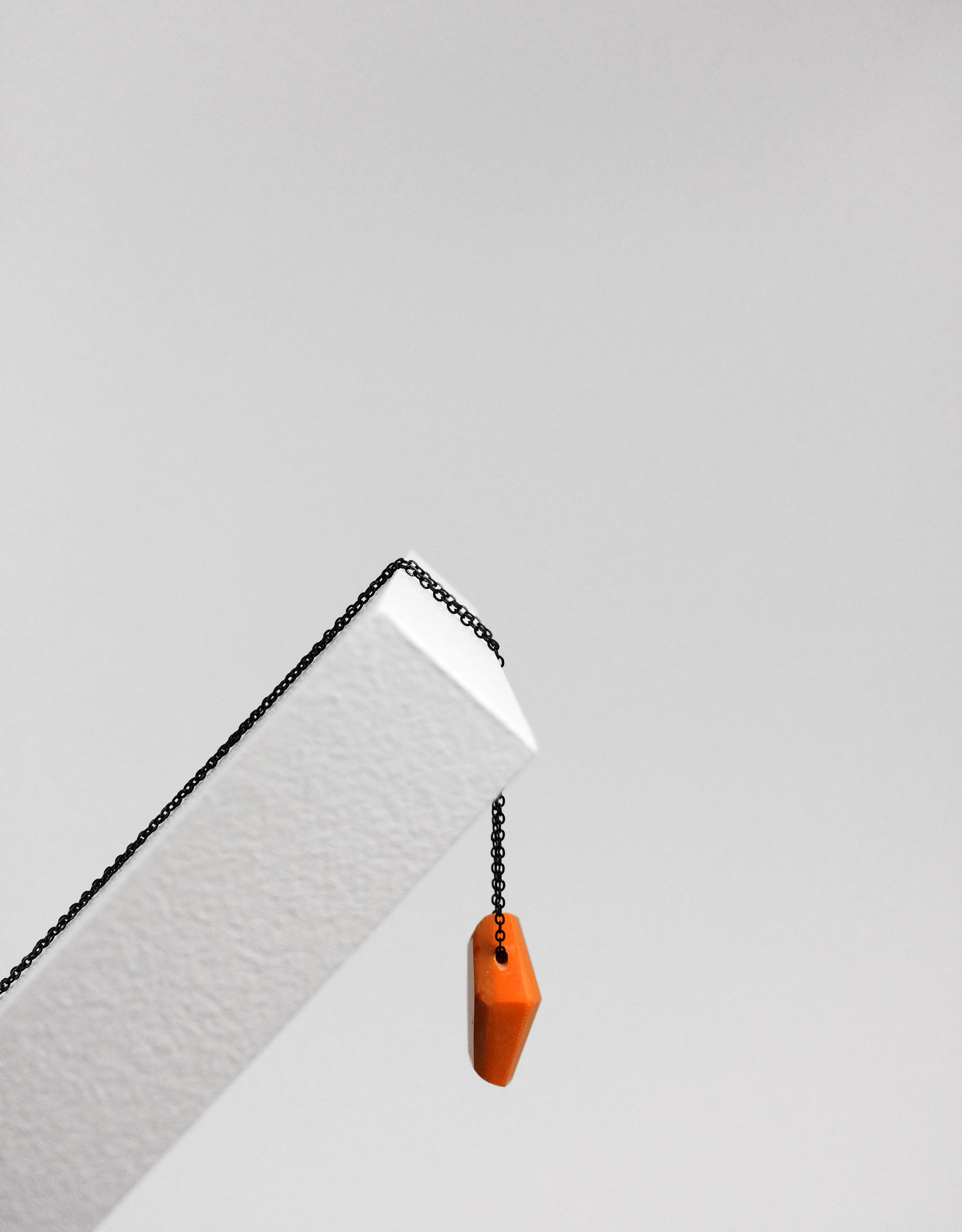 Kette lang Cube "Purismus" Orange/Schwarz