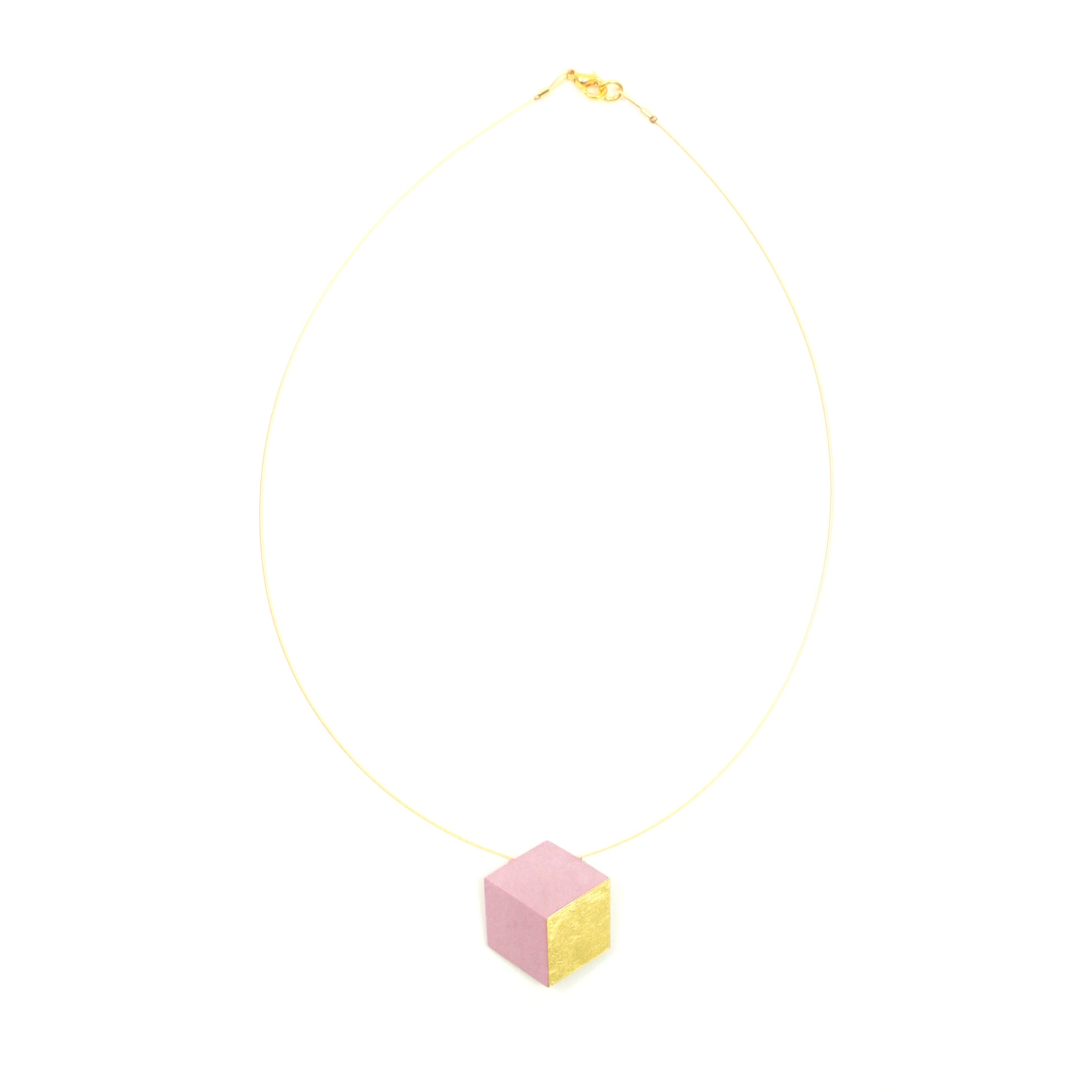 Kette Cube Wire "Ambivalenz" Rosa