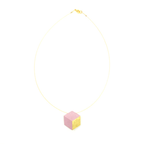 Kette Cube Wire "Ambivalenz" Rosa