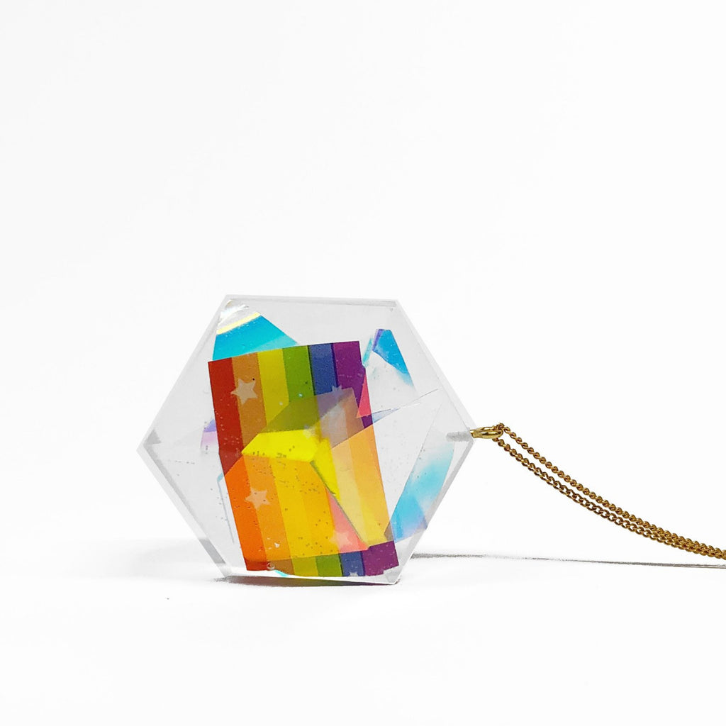 Kette lang Cube "BIG Pride" Gold