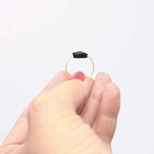 Ring Cube "Purismus" small Schwarz
